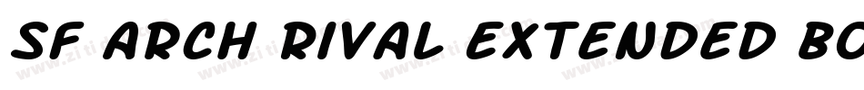 SF Arch Rival Extended Bold字体转换